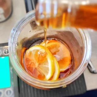 Honey Lemon Spritzer Coffee